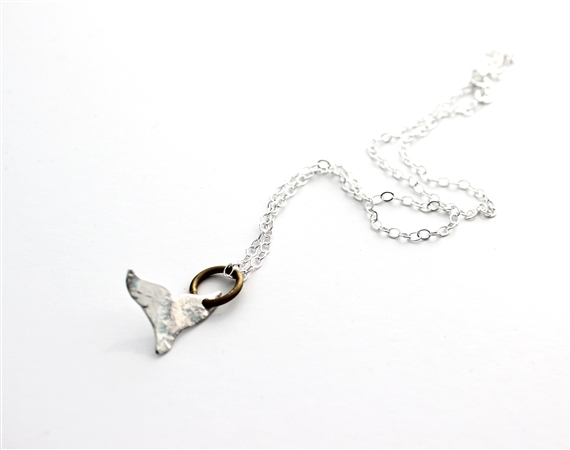 n96 - Free Lolita recycled tail fin necklace on 18inch chain - La ...